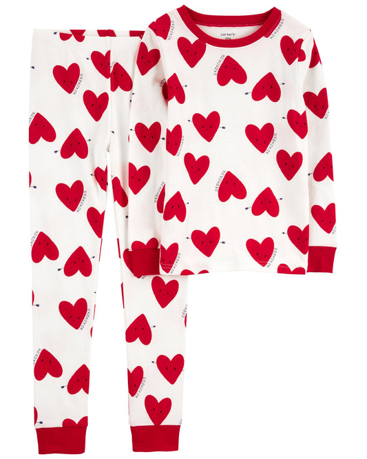 Carter's Kid 2-Piece Valentine's Day 100% Snug Fit Cotton Pyjamas