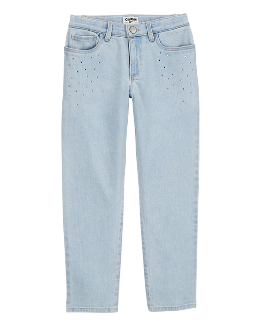 Oshkosh Kid Iconic Denim Girlfriend Jeans: Rhinestone Remix