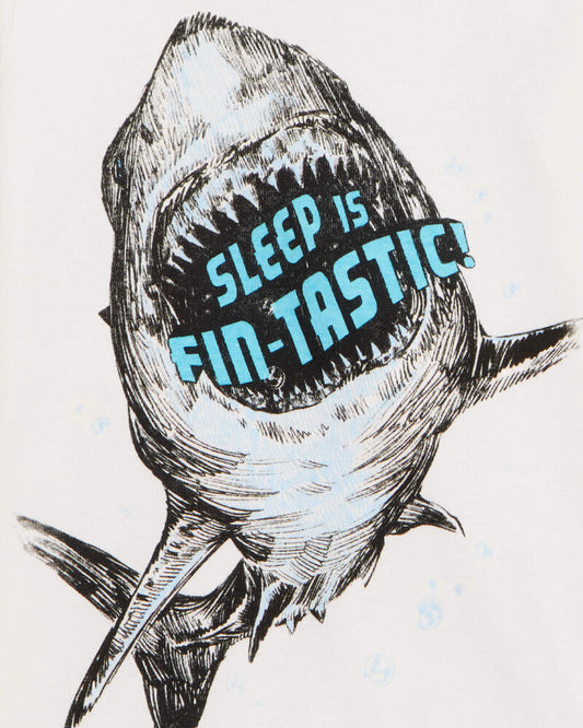 Carter's Kid Shark Print Snug Fit 4-Piece Pyjamas