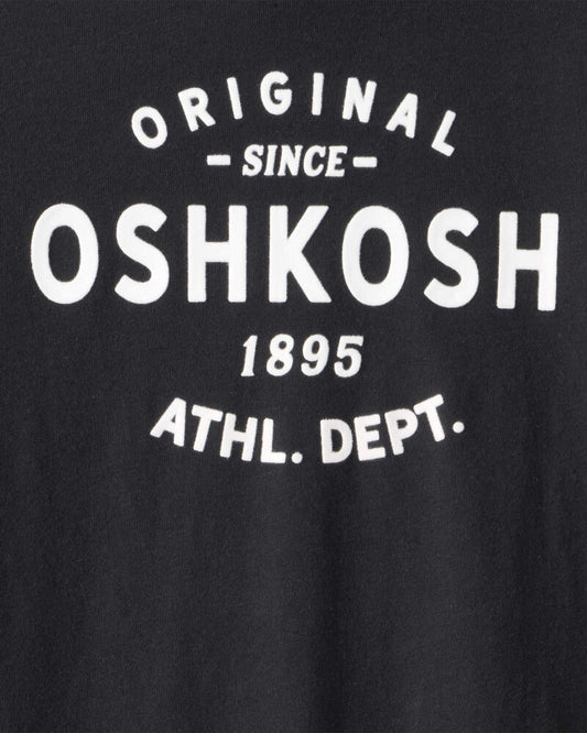 Oshkosh Boys Jersey OshKosh Logo Long-Sleeve Shirt - Black
