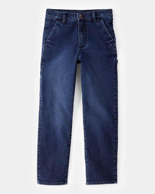 Oshkosh Kid Baggy Iconic Denim Cargo Pants - Indigo Wash