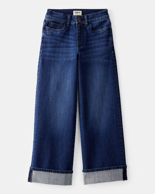 Oshkosh Kid Rigid Baggy Wide Jeans - Dark Wash