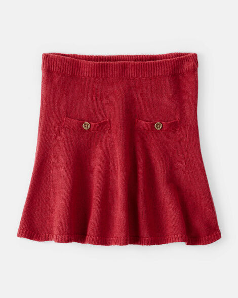 Carter's Girls Sweater-Knit Skirt - Red