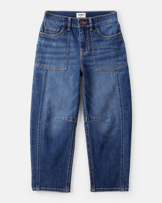Oshkosh Girls Denim Barrel Jeans - Blue