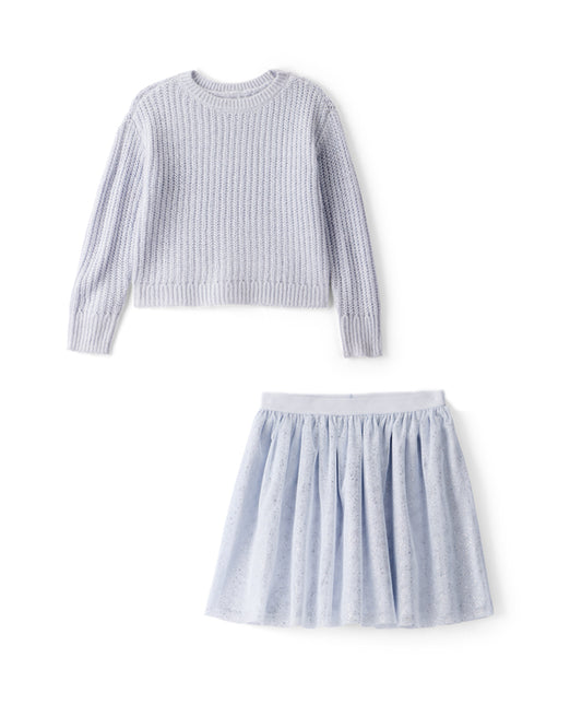 Oshkosh Girls Long-Sleeve Sweater with Sparkle Tulle Skirt