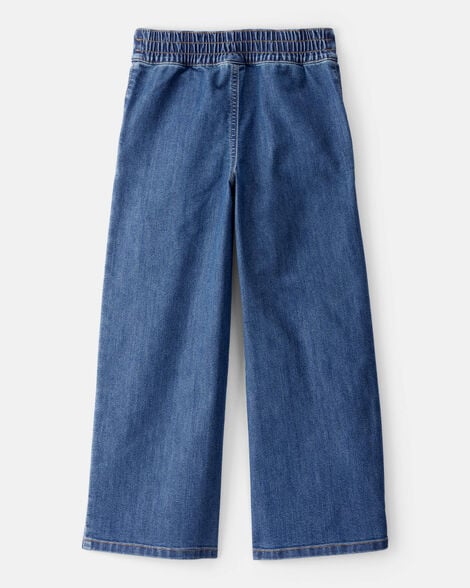 Carter's Kid Denim Wide Leg Pants - 70s Blue Wash