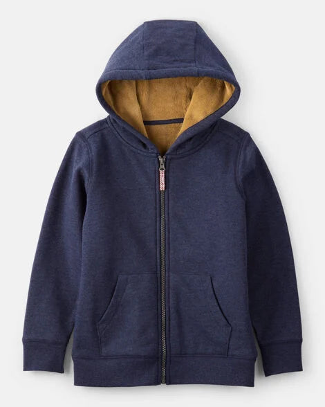 Carter's Boys Long-Sleeve Hooded Zip-Up Jacket - Navy
