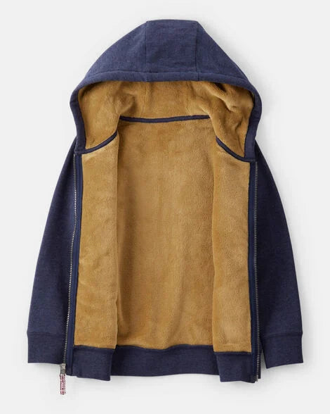 Carter's Boys Long-Sleeve Hooded Zip-Up Jacket - Navy