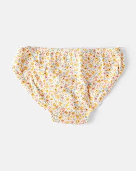 Carter's Girls 7-Pack Heart Floral Bikini Underwear - Blue/Purple