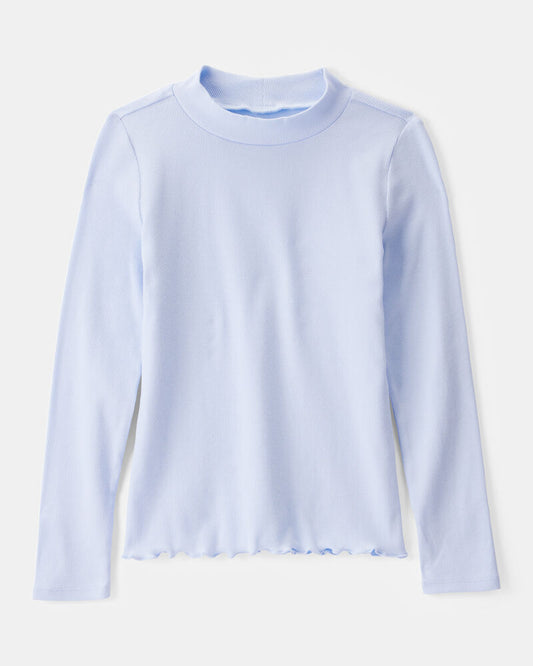 Carter's Girls Mock Neck Long-Sleeve Top - Blue
