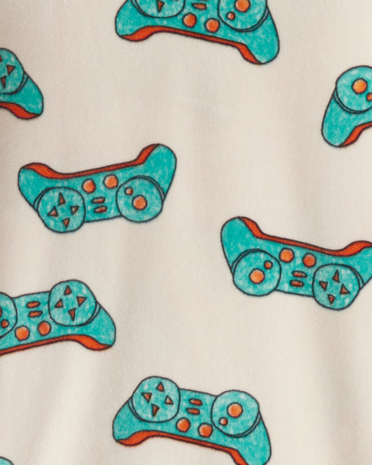 Carter's Boys Gamer DreamPlush Snug Fit 2-Piece Pyjamas - Beige