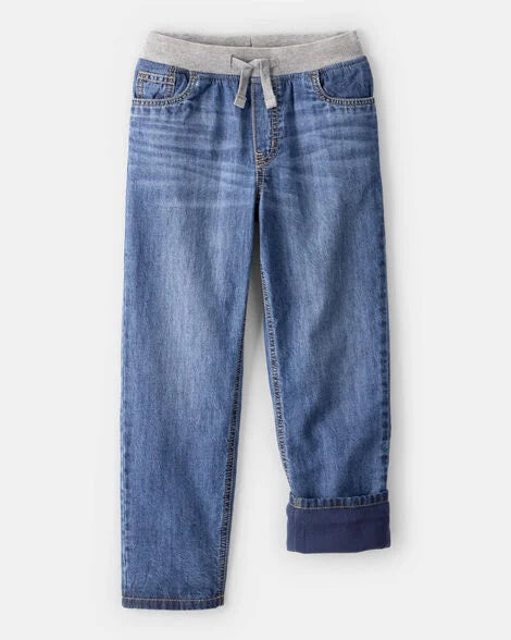 Oshkosh Boys Denim Pull-On Straight Jeans - Medium Wash