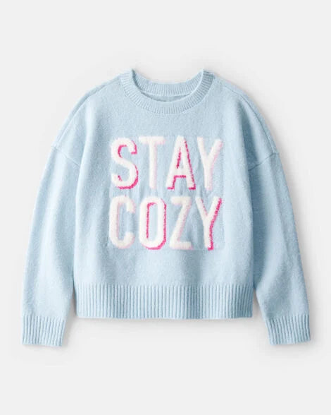 Carter's Girls Stay Cozy Sweater - Blue