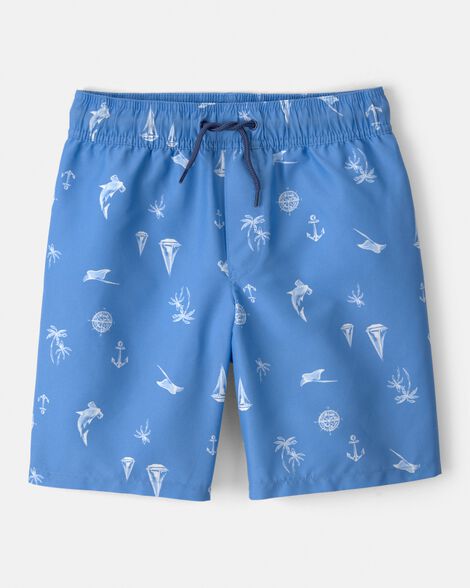Carter's Boys Sailboat Swim Trunks - Blue