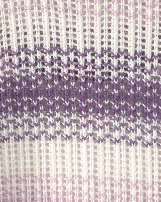 Oshkosh Girls Striped Sweater - Purple