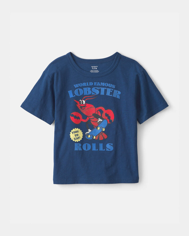 Carter's Boys Lobster Graphic Tee - Blue