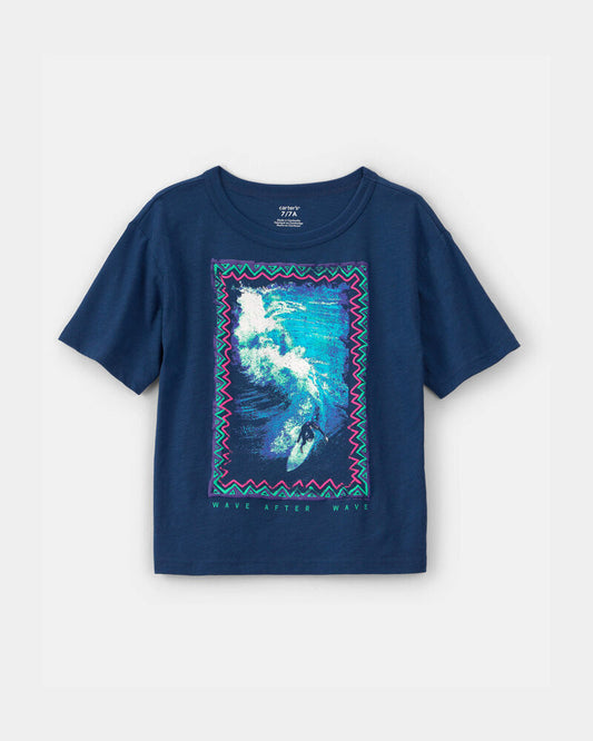 Carter's Boys Surfing Graphic Tee - Blue