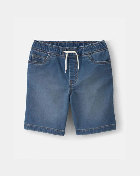 Oshkosh Boys Denim Drawstring Shorts - Medium Wash