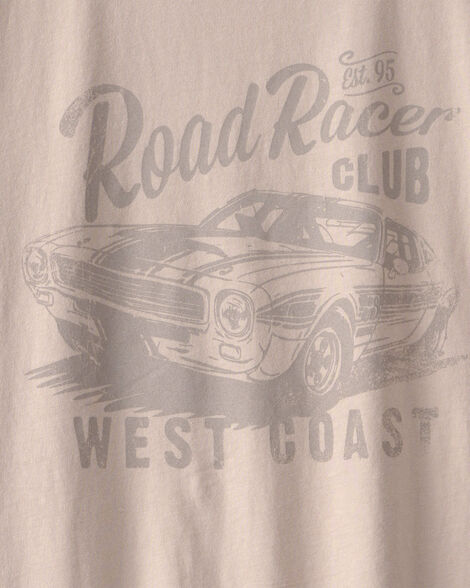 Oshkosh Boys Road Racer Car Graphic Tee - Tan