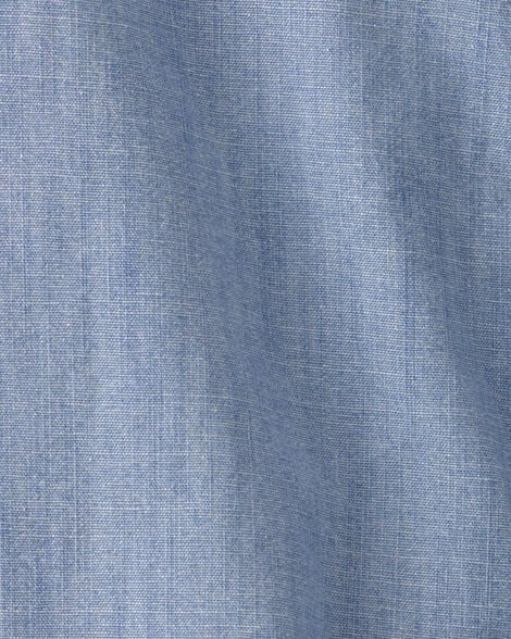Oshkosh Boys Chambray Short-Sleeve Button-Down Shirt - Blue