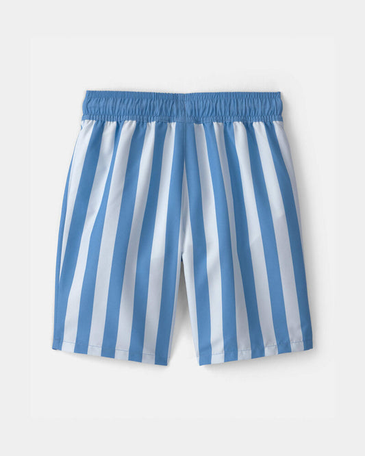 Carter's Boys Striped Swim Trunks - Blue