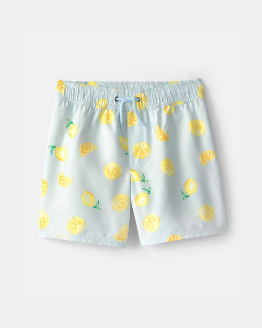 Carter's Boys Lemon Swim Trunks - Blue