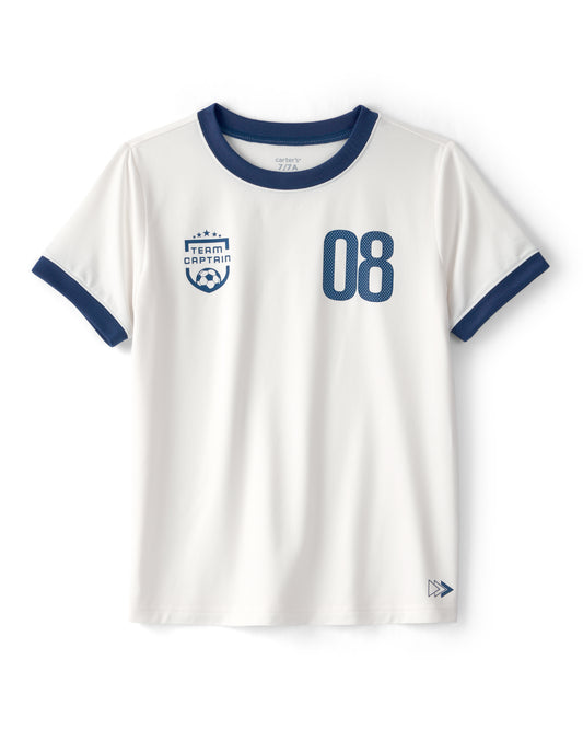 Carter's Boys 'Team Captain' Active Graphic Tee with Mesh Active Shorts