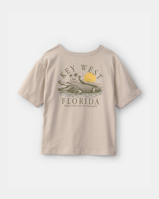 Oshkosh Boys Key West Graphic Tee - Beige