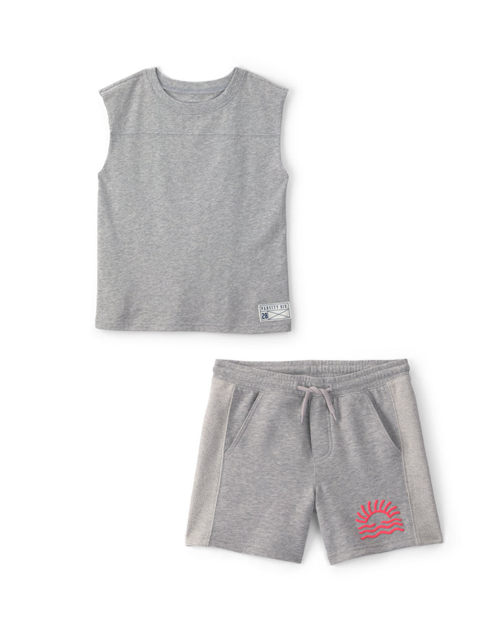Carter's Boys Active Muscle Tank with Sunset French Terry Shorts