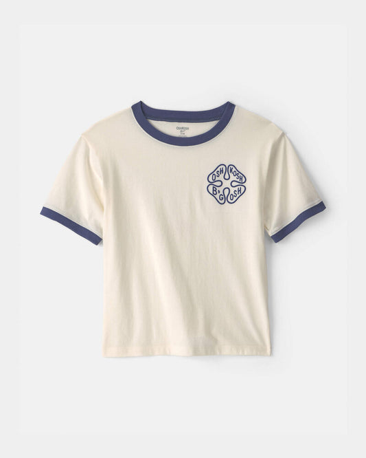 Oshkosh Boys OshKosh Clover Graphic Tee - Cream