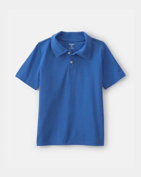 Oshkosh Boys Uniform Piqué Polo Shirt - Blue