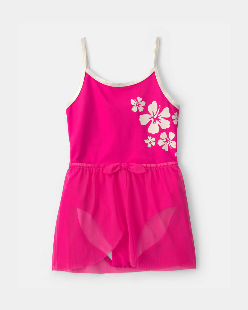 Carter's Girls 2-Piece Swimsuit and Cover Up Skirt Set - Pink