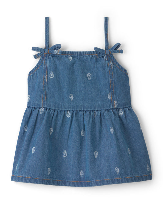 Oshkosh Girls Paisley Denim Top with Paisley Denim Shorts