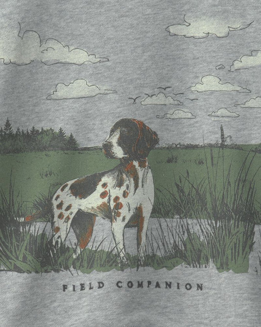 Carter's Boys Dog French Terry Pullover Sweatshirt - Grey