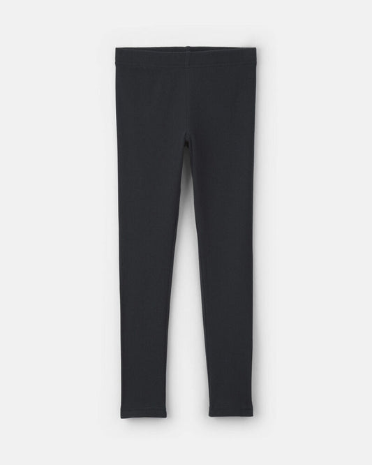 Carter's Girls Pull-On Stretch Rib Leggings - Black