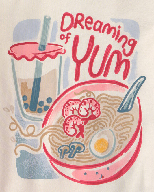 Carter's Girls 4-Piece Ramen 100% Cotton Snug Fit Pyjama Set - Blue/Pink