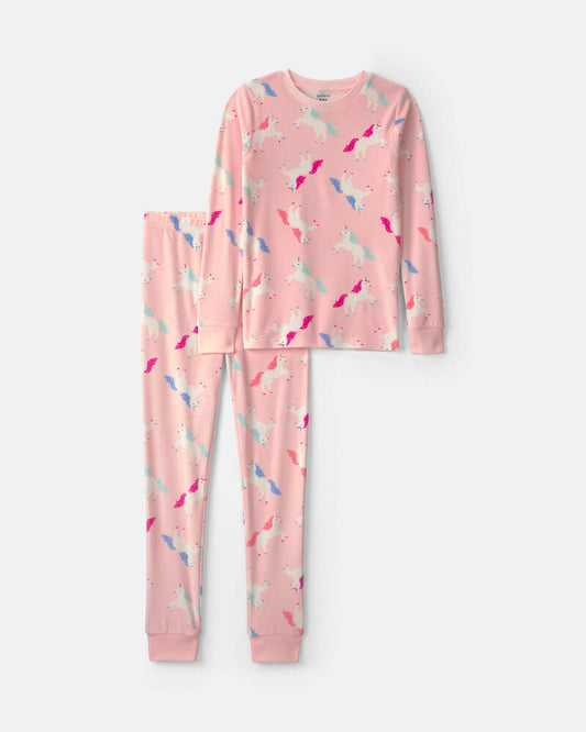 Carter's Girls 2-Piece Unicorn DreamPlush Snug Fit Pyjama Set - Pink