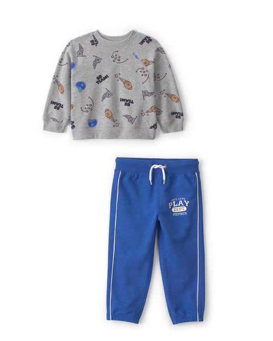 Carter's Toddler Boy Game Day Pullover Sweatshirt with French Terry Joggers