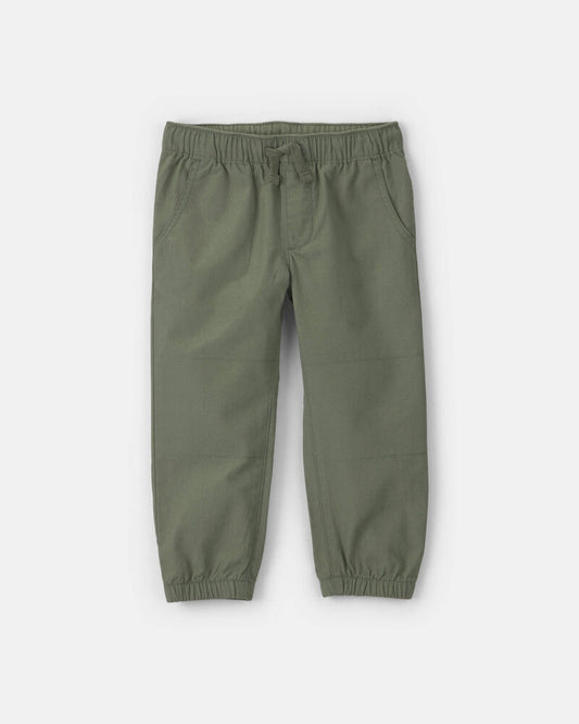 Carter's Toddler Boy Canvas Joggers - Olive Green