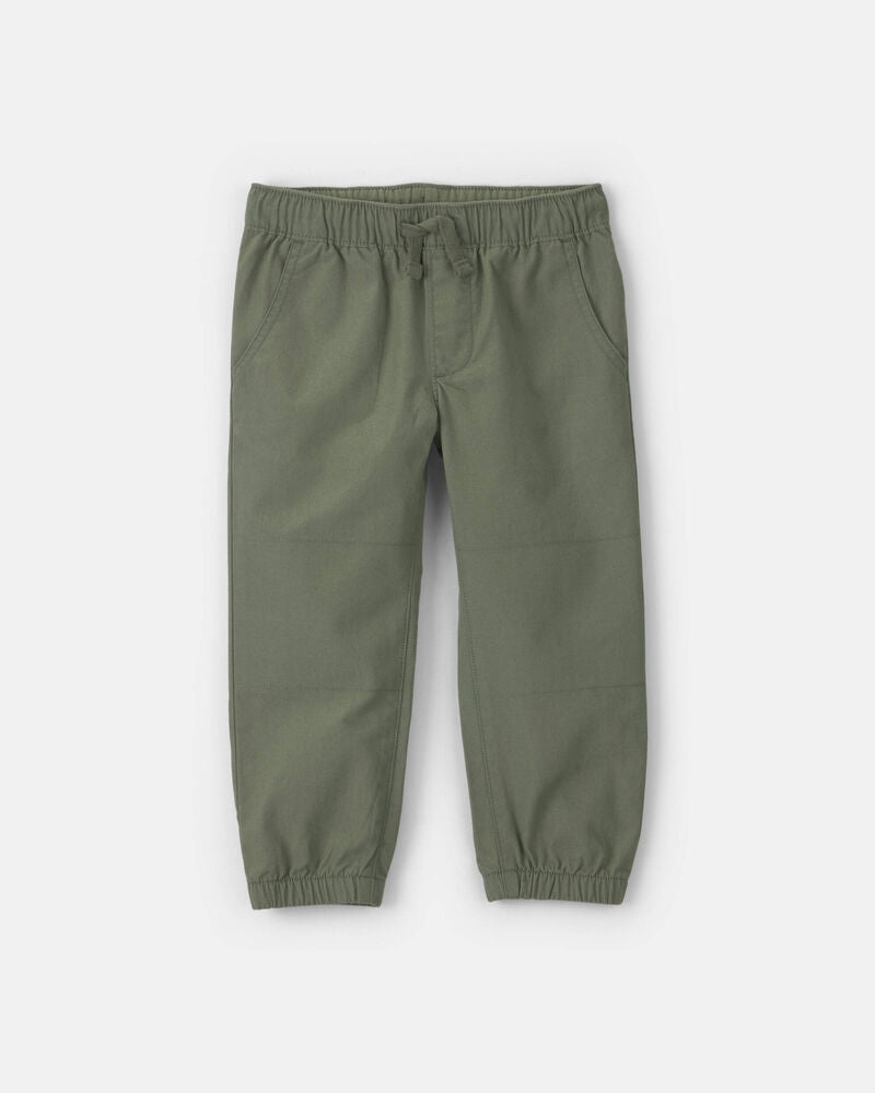 Carter's Toddler Boy Canvas Joggers - Olive Green