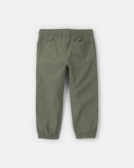 Carter's Toddler Boy Canvas Joggers - Olive Green