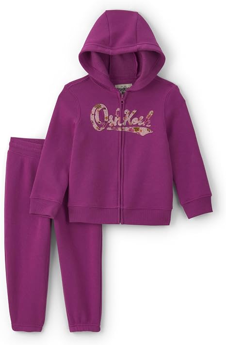 OshKosh B'Gosh baby-girls 2-piece Logo Sets 2-Piece Logo Sets- Purple