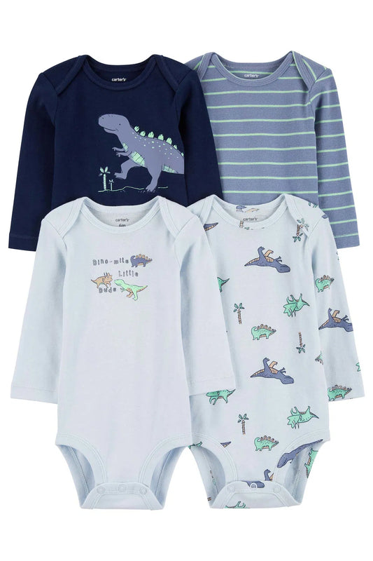 Carter's Baby Boy Long Sleeve Body Set 4-Pack