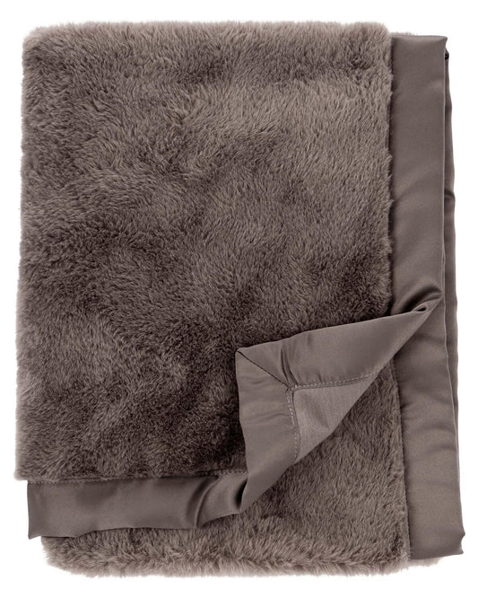 Carter's Baby Faux Fur Satin Trim Blanket