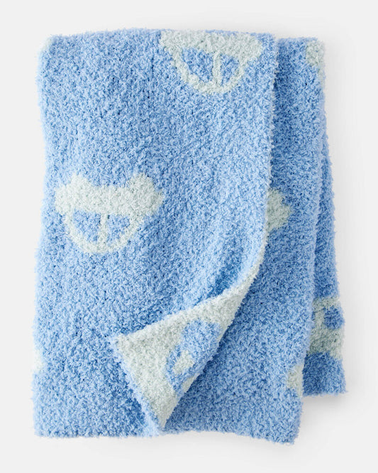 Carter's Car Print Plush Blanket - Blue