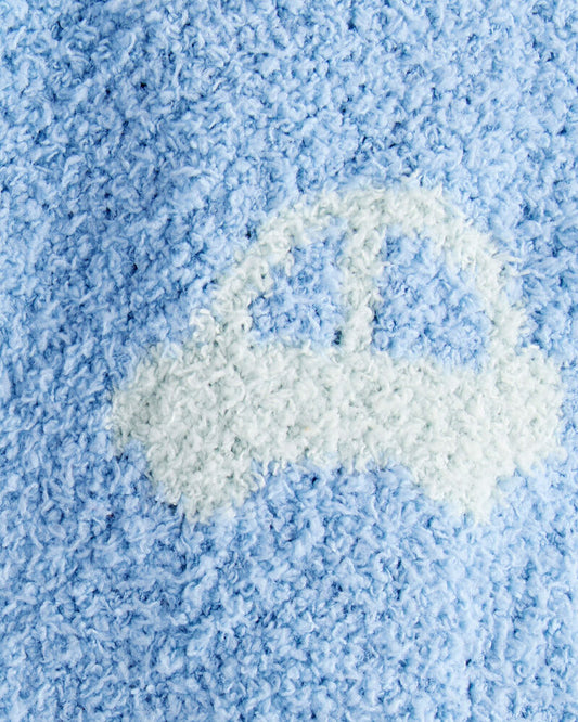 Carter's Car Print Plush Blanket - Blue