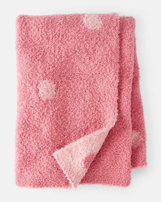 Carter's Polka Dot Plush Blanket - Pink
