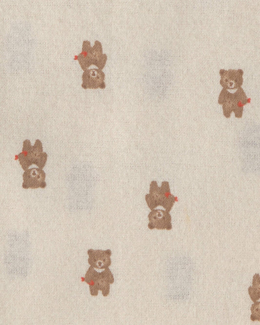Carter's Baby 4-Pack Bear Receiving Blankets - Brown/Ivory