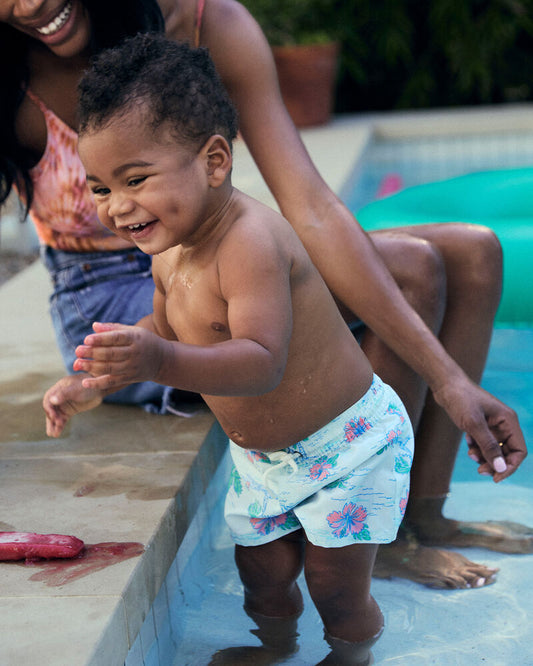 Carter's Toddler Boy Palm Tree Swim Trunks - Blue
