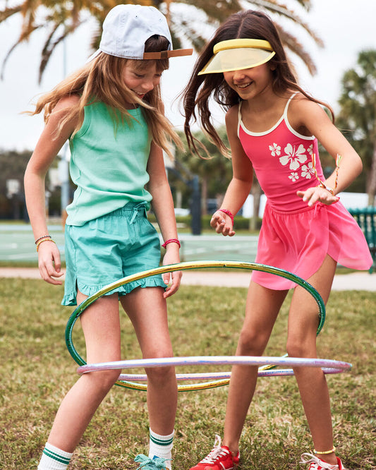 Carter's Girls 2-Piece Swimsuit and Cover Up Skirt Set - Pink